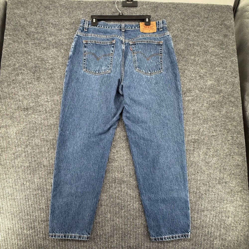 Levi's 550 Jeans Women Size 16 Blue Excellent Relaxed Fit Tapered Leg High Rise - Picture 4 of 6